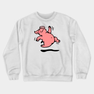 Happy dancing Pig Crewneck Sweatshirt